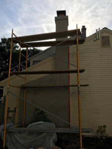 chimney stucco siding